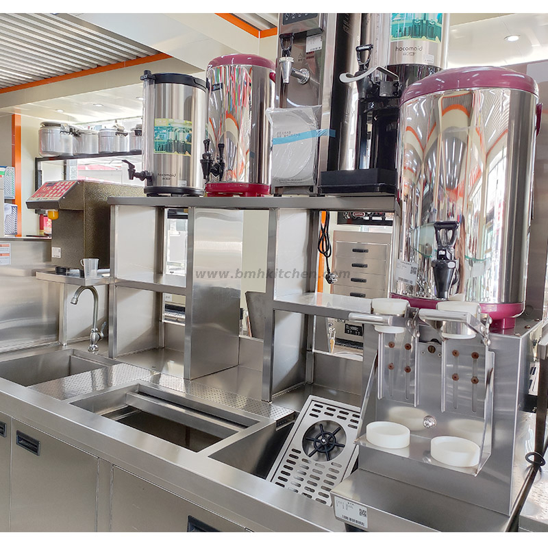 Stainless Steel Bubble Tea Station