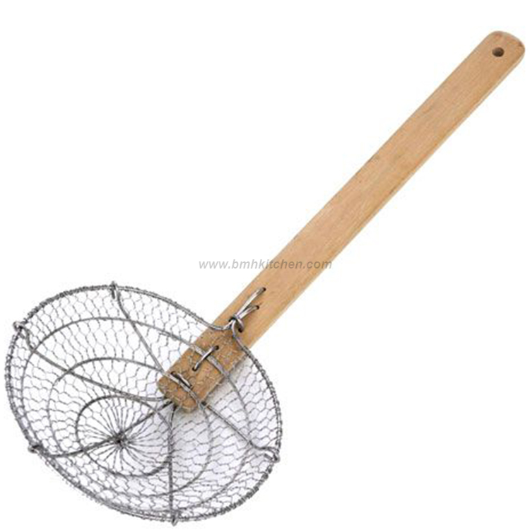 Bamboo Handle Wire Skimmer