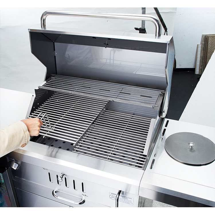 modular outdoor kitchen backyard barbecue